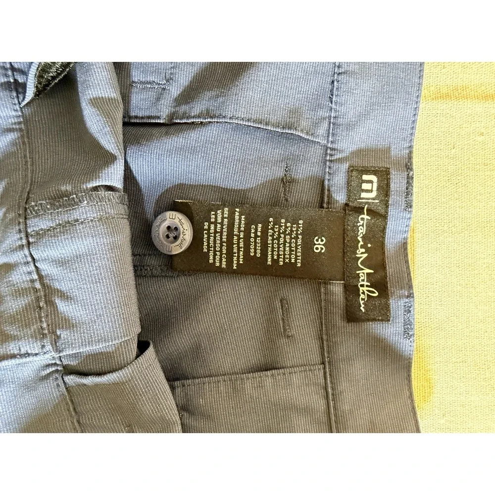 Travis Mathew Men's Blue Chino Shorts Size 36